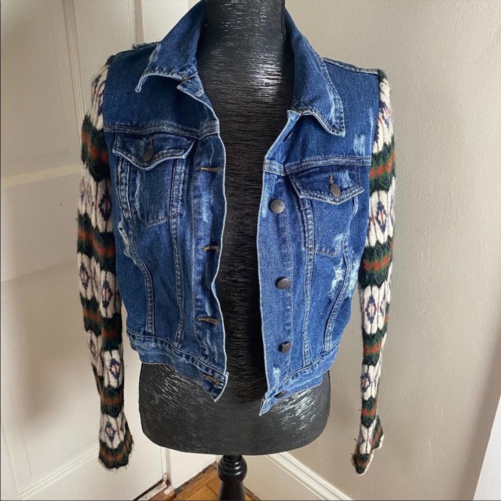 Free People Cypress Yarn Denim /Jean jacket-Small